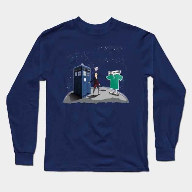 Doctor Where? Long Sleeve T-Shirt by ikado